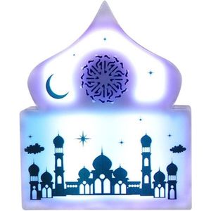 Igoods Quran Speaker - LED Quran Speaker - Quran speaker met App - Bluetooth - Plug-in - Afstandsbediening - Wit