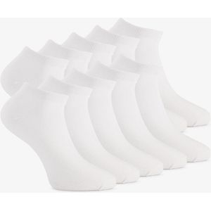 10 paar witte sneakersokken - Maat 36/41