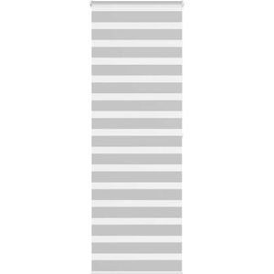 vidaXL - Zebra - rolgordijn - 85x200 - cm - stofbreedte - 80,9 - cm - lichtgrijs