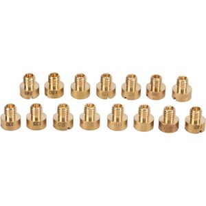 Carburetor Main Nozzle - 15Pcs Carburetor Main Jets Kit - 88-150 - Metal Durable Nozzle voor Mikuni N100 604 VM22 VM24 VM26 VM30