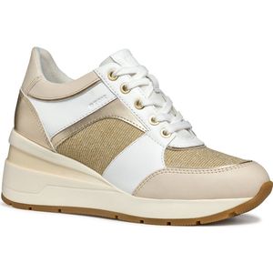 Geox - Zosma A - Dames Sneakers - Zwart - Textiel/Leer
