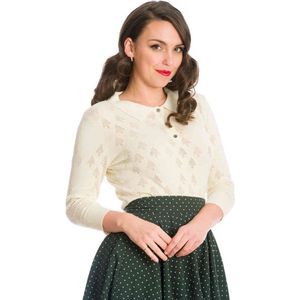 Dancing Days Longsleeve top -XL- MERRY TREE KNIT Wit