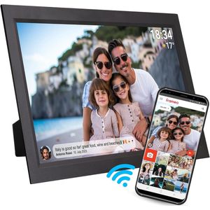 Digitale Fotolijst 15.6 inch - Full HD - WiFi - Fotokader met Touchscreen & 16GB Opslag