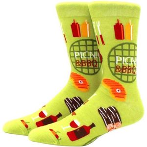 Barbecue sokken - BBQ hamburger sokken - Heren - maat 40-46