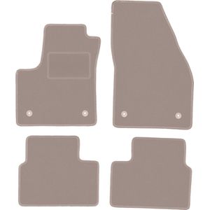 Beige veloursmatten voor: Opel Meriva B minivan (2010-2017)