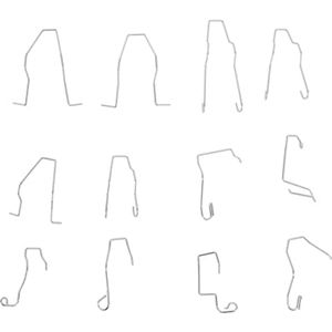 Lampvergrendelingsveerclips voor H1/H3/H4/H7, 12 stuks autolampclips, universele autokoplampklem, dimlicht, koplamphouder