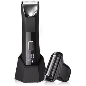 Krachtige Digitale 2in1 Scheerapparaat - Complete Bodyshaver + Keramische Precisietrimmer 3xmm's Verstelbare kopstuk - Usb-Oplaadbare Gezichtshaar + Hoofdhaar + Lichaamshaar Trimmer - Perfecte Lichaamshaar Verzorging - Digitale Batterij Indicator