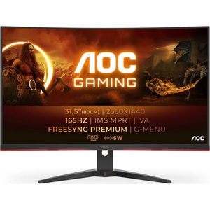 AOC CQ32G2SE - QHD VA Curved 165Hz Gaming Monitor - 32 Inch