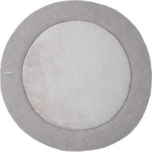 Baby's Only Gebreid boxkleed rond Hope - Parklegger - Speelkleed - Dusty Grey - Ø90 cm - Extra dik - Boxmatras - Tweezijdig te gebruiken