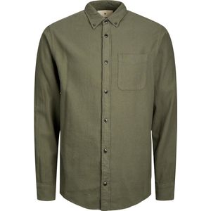 Jack & Jones Overhemd - Regular Fit - Groen - 7XL Grote Maten