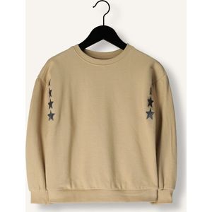 DAILY7 Sweater Embroidery Sleeve Truien & Vesten Meisjes - Sweater - Hoodie - Vest- Beige - Maat 86