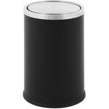 Huismerk - Swing - Papierbak - Zwart - RVS - 10 Liter