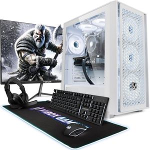 Vibox VII-63 Gaming PC Set - Ryzen 5 5500 - RTX 4060 - 16GB RAM - 1TB NVMe SSD - Windows 11 - WiFi