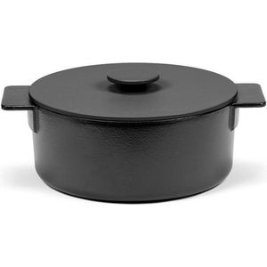 Serax - Sergio Herman Surface Pot Enamel Cast Iron - Zwart - D26 - 4,6L