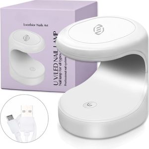 Equivera Nagellamp - Nagel lamp - Nagellamp LED - Nagellamp LED UV - Nagellamp voor Gel Nagellak - Nagel Lamp Bureau - Nageldroger - Nageldrogers - Nagel Droger - Nageldroger voor Gel Nagellak - Nageldroger LED