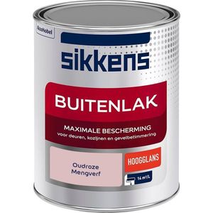 Sikkens - Buitenlak - Verf - Hoogglans - Mengkleur - Oudroze - 1 liter