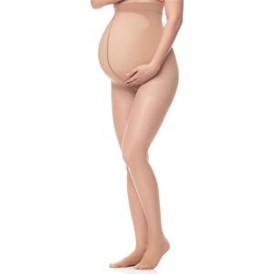 Merry Style Dames Zwangerschap Panty - 40 DEN - Halsterloos - Polyamide - AN-FI-M5109 - Licht natuur - XL