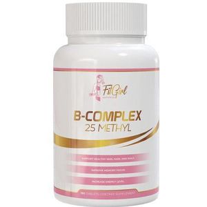 FitGirl Nutrition | Vitamine B Complex 25 Methyl | 180 tablets á 180 servings | Gezondheid | Vitamine | Nutriworld