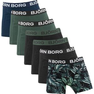 Björn Borg jongens cotton stretch 7P boxers basic leaf multi - 170/176