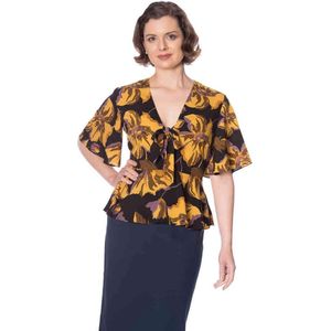 Dancing Days - POLLY PEPLUM Top - Geel