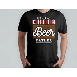 Holiday Cheer Beer Father - T Shirt - Beer - funny - HoppyHour - BeerMeNow - BrewsCruise - CraftyBeer - Proostpret - BiermeNu - Biertocht - Bierfeest
