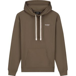 Quotrell - L'ATELIER HOODIE - BROWN/WHITE - M