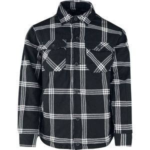 Brandit Flannel Heren Tussenseizoensjas - zwart/wit - L