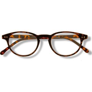 Noci Eyewear TCD003 Boston Leesbril +3.00 - Tortoise - Mat - Verend scharnier - Incl. pouch