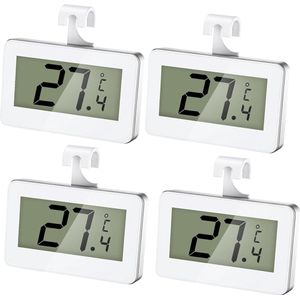 - Digitale koelkastthermometer met lcd-display en vorstalarm- Thermometer voor koelkast en vrieskast met lcd-display- Praktische koelkastthermometer met vorstalarm- Handige thermometer voor keuken, restaurants en thuis met lcd-display