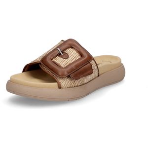 Gabor - Dames Muiltjes - Cognac - Kunstleer - Klittenbandsluiting