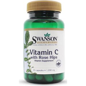 Vitaminen - Vitamin C with Rose Hips 1000mg - Swanson - 90 Capsules