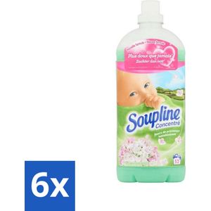 Soupline - Wasverzachter - Lentebloesem - 52 Wasbeurten - 1.3L - Voordeelverpakking - 6 stuks
