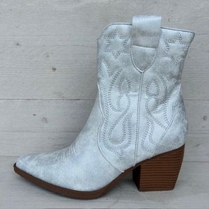 Cowboylaarsje licht zilver Silver / 36