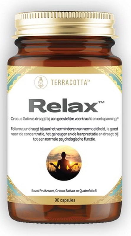 Terracotta - TCM Relax - Paddenstoelen Extract Combi - 90 Caps - Cordyceps Sinensis en Hericum Erinaceus