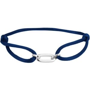 Zilver Gerhodineerde Armband satijn 1800881