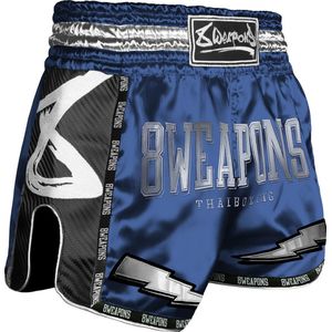 8 WEAPONS Muay Thai Short Blue Crush - S