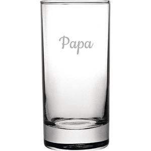 Longdrinkglas gegraveerd - 28,5cl - Papa