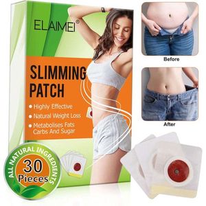 Elaimei Afslankpleisters 30 Dagen - Gezondheid Fitheid Figuur Metabolisme Maandbehandeling Vet Verliezen E-commerce Bestellen Vetverbranding - beige.