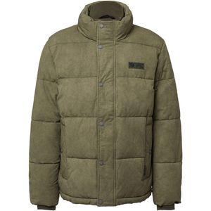 Buitenjas - Katoenen Pufferjack - Fleecevoering - Windbestendig - Voor Casual Uitjes