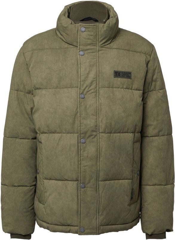 Buitenjas - Katoenen Pufferjack - Fleecevoering - Windbestendig - Voor Casual Uitjes