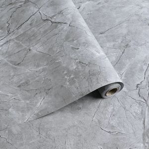 Zelfklevend behang, Cemento Rigato, 122cmx10m, 12m2, Betonlook, zelfklevend, Vinyl, PVC, Waterbestendig, Muurdecoratie, Badkamer, Daka Deco