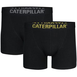 Caterpillar Boxershorts Heren – 2-Pack – Maat L – Zwart – Katoen met Stretch – Comfortabele Pasvorm – Zachte Tailleband