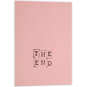 Forex - Stempel met 'The End' - 60x90cm Foto op Forex