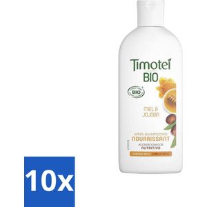 Timotei - Crèmespoeling - Honing & Jojoba - Biologisch - Droog Haar & Droge Hoofdhuid - 250 ml - Bulkverpakking - 10 stuks