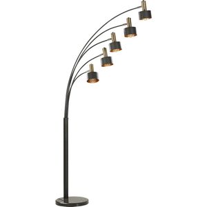 BELIANI ANBESA - Staande lamp - Zwart - IJzer