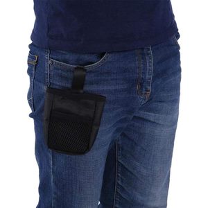 Multifunctionele Draagbare Hondenbeloningstas Snack Taille Pouch voor Gehoorzaamheidstraining - Zwart .