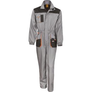 Werkoveral Unisex L Result Grey / Black / Orange 80% Polyester, 20% Katoen