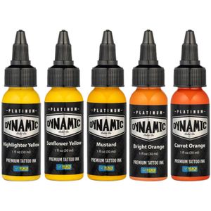 Platinum by Dynamic Tattoo Ink - Fire Set 5x 30 ml