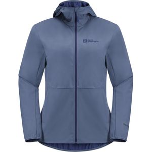 Jack Wolfskin FELDBERG HOODY W Dames Outdoorjas - elemental blauw - Maat XL