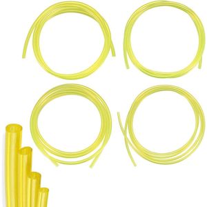 Transparante brandstofslang set - olieslang PVC - diesel brandstofleiding 4 stuks
